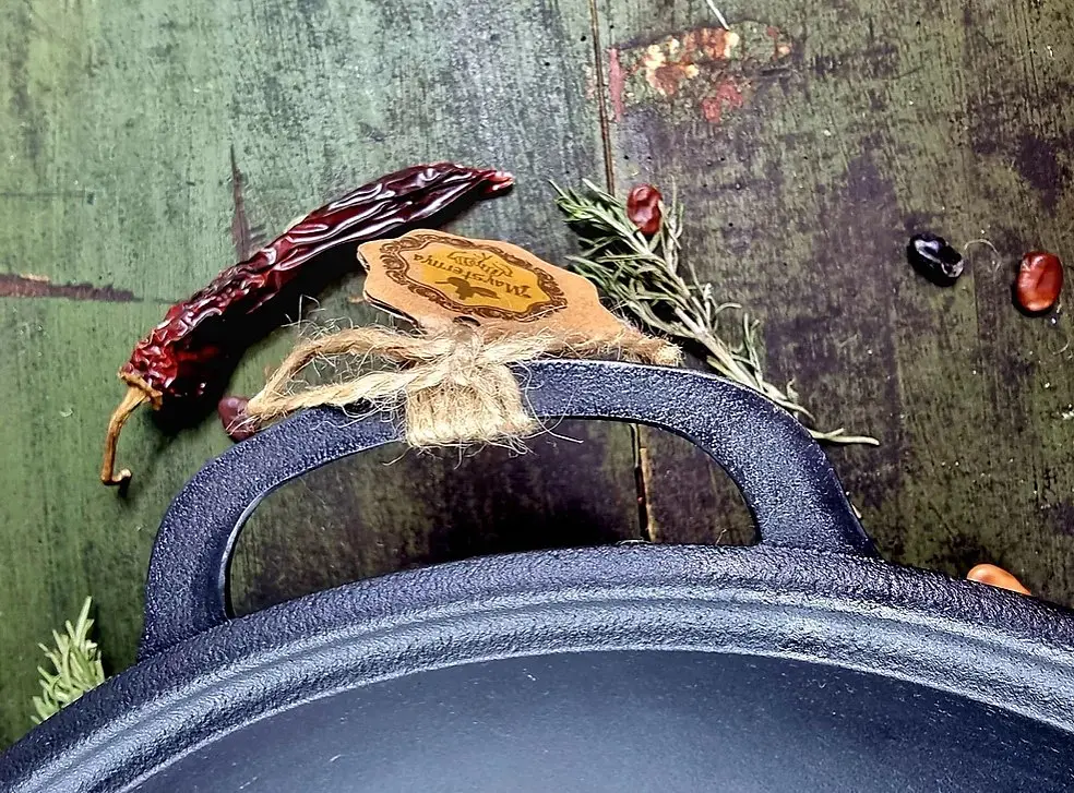 Жаровня гриль Наша мастерская чугунная литая 34х4 см (340-40Gr) - фото 5