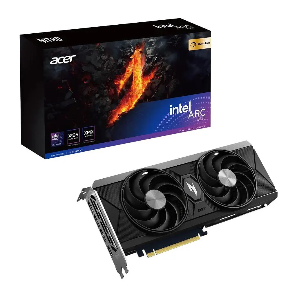 Відеокарта Nitro Intel Arc B570 OC 10GB Acer (DP.Z4CWW.P01) - фото 7