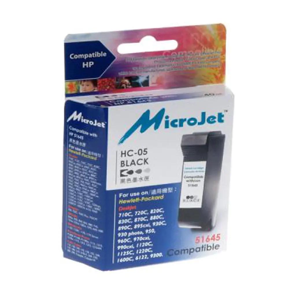 Картридж Microjet для HP №45 Black 850C/1100C/1600C (HC-05)