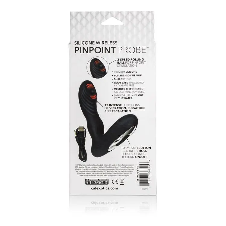 Стимулятор простати Wireless Pinpoint Probe, 12.7 см чорний - фото 8