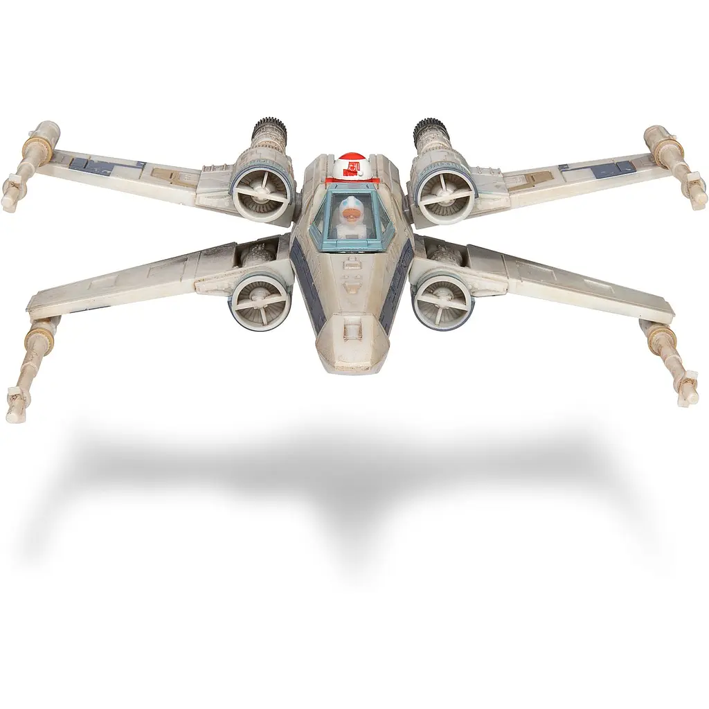 Ігрова колекційна фігурка Star Wars Micro Galaxy Squadron X-Wing (Blue 1) + Antoc Merric & R2-R9 12.5 см - фото 3