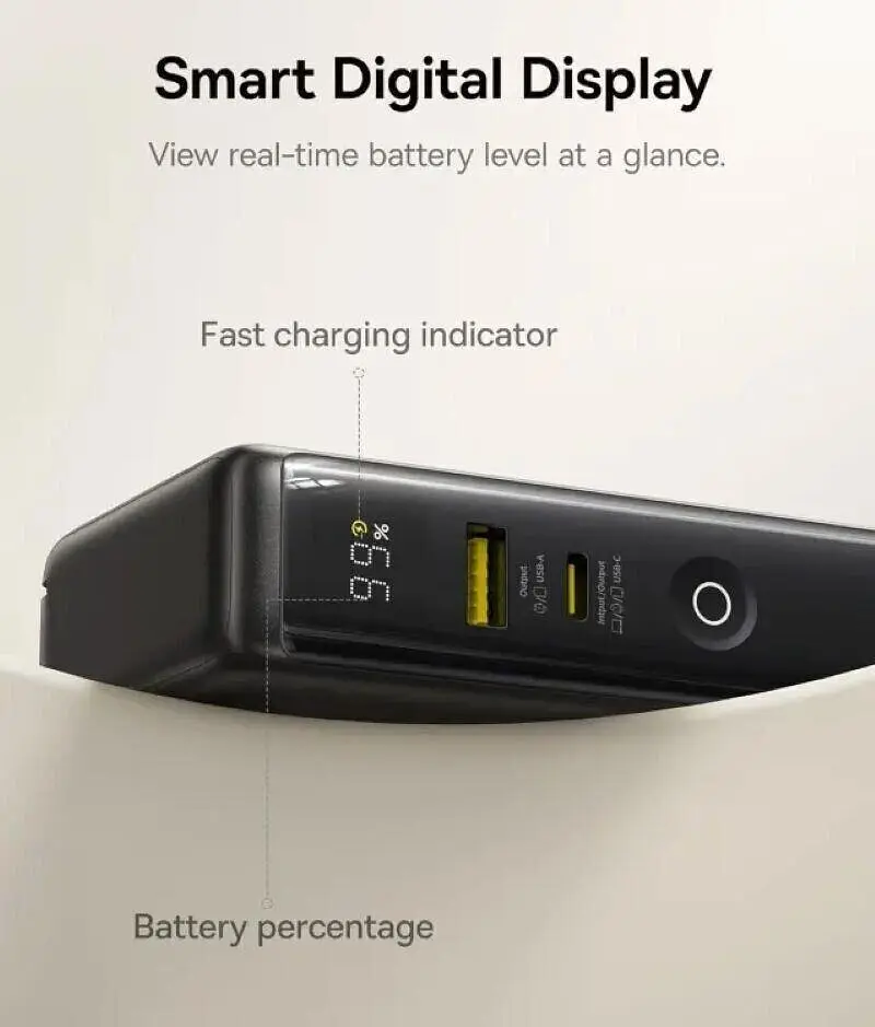 Зовнішній акб Baseus Nomos NT11 Omni Charge 10000 mAh 67W P10078807123-00 - фото 2