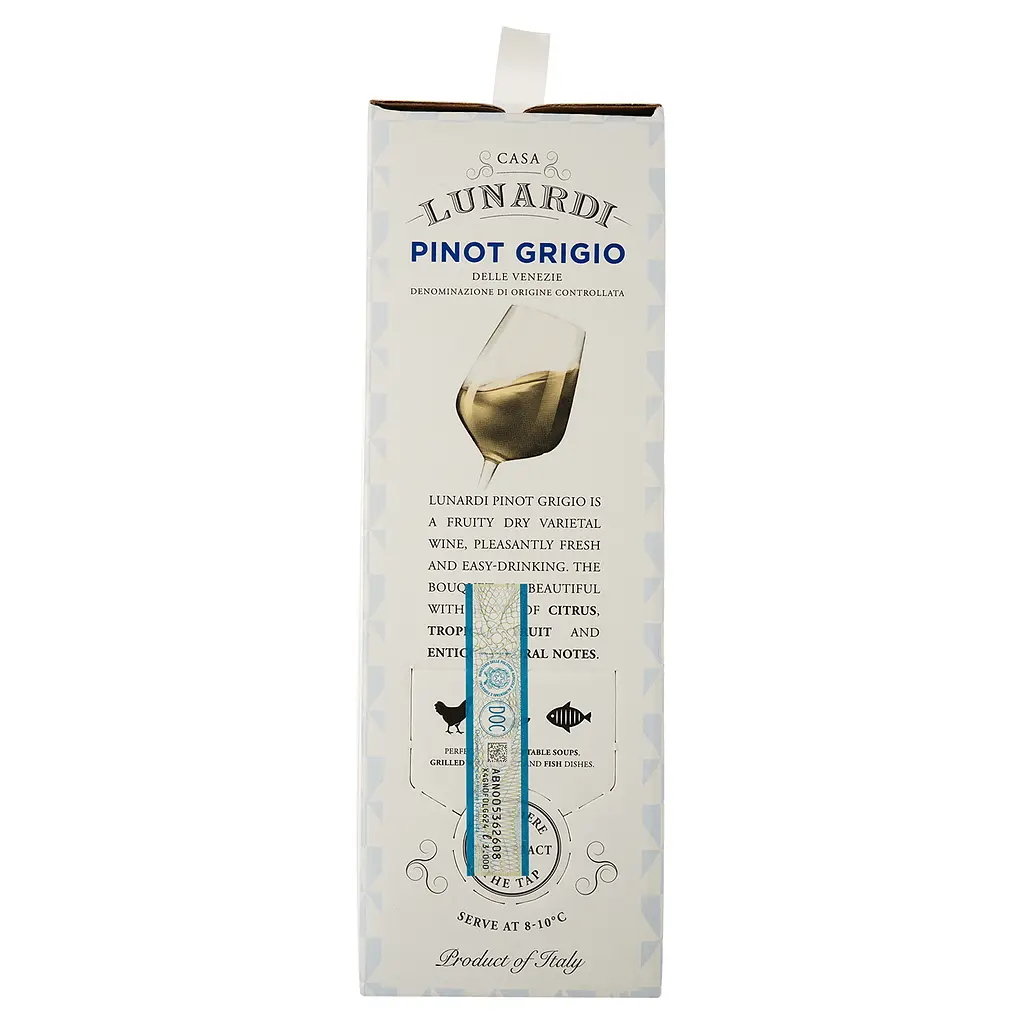 Вино Casa Lunardi Pinot Grigio IGT, біле, сухе, 3 л - фото 3