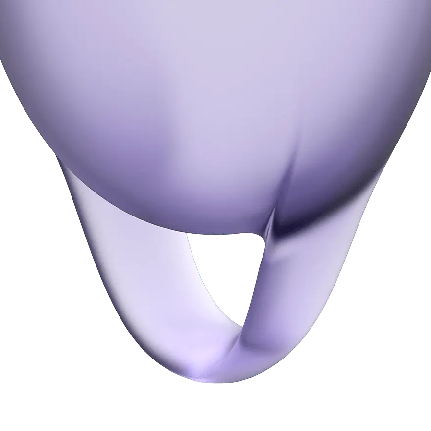 Менструальні чаші Satisfyer Feel Confident Menstrual Cup 2 шт. фіолетові - фото 5