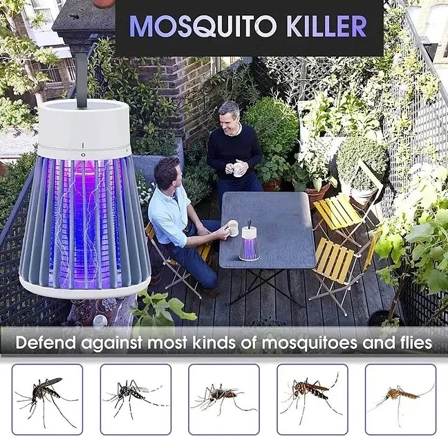 Лампа для комарів 5 Вт від USB Електрична пастка знищувач комах UKC Mosquito Killer Lamp - фото 2
