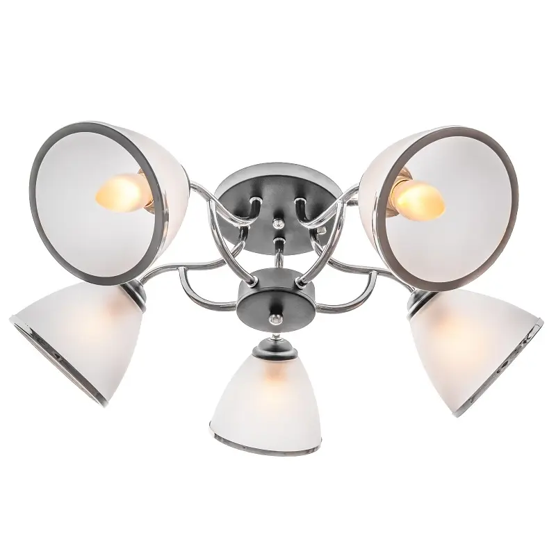 Люстра потолочная Brille классическая в зал E27 60W CH (LK-594C/5) - фото 3