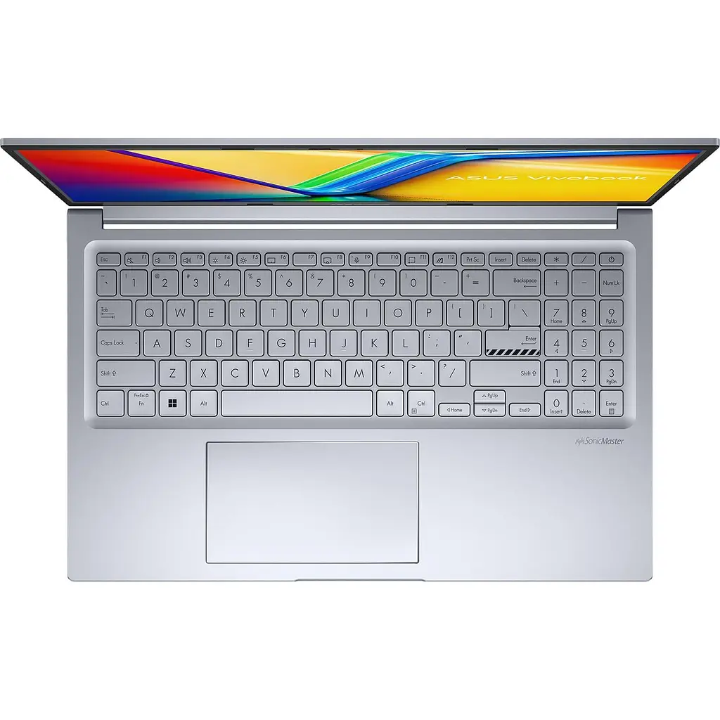 Ноутбук ASUS 17.3 Vivobook 17 X1704VA FHD IPS/ Intel Core 5 120U/16GB/512SSD/Intel Graphics/DOS/Silver (90NB13X1-M00C60) - фото 4
