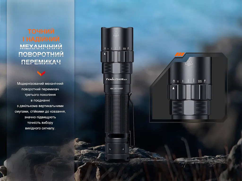 Ручний ліхтар Fenix PD40R V3.0, 3000 lm - фото 8
