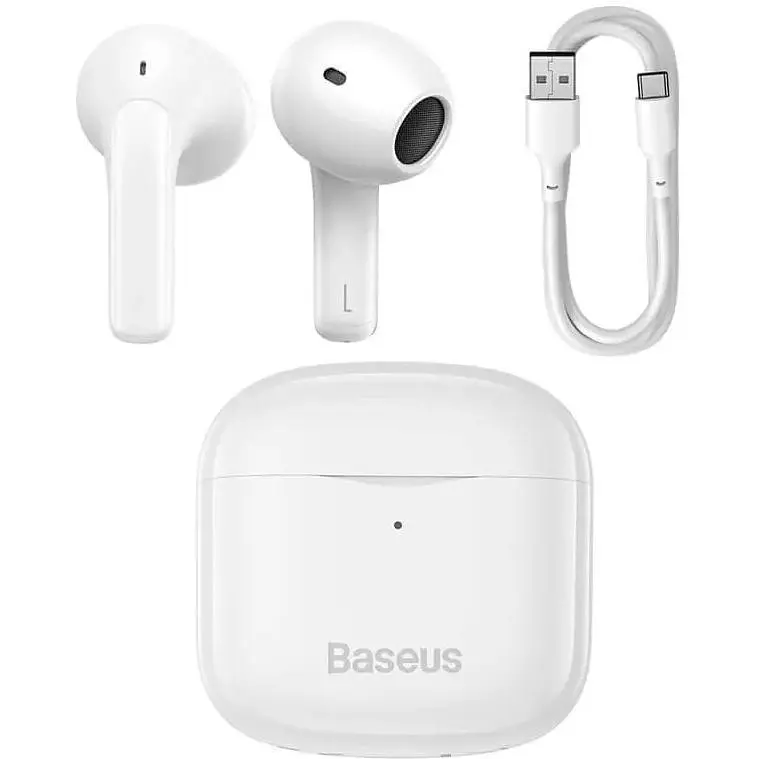Наушники Bluetooth Baseus Bowie E3 белые - фото 2