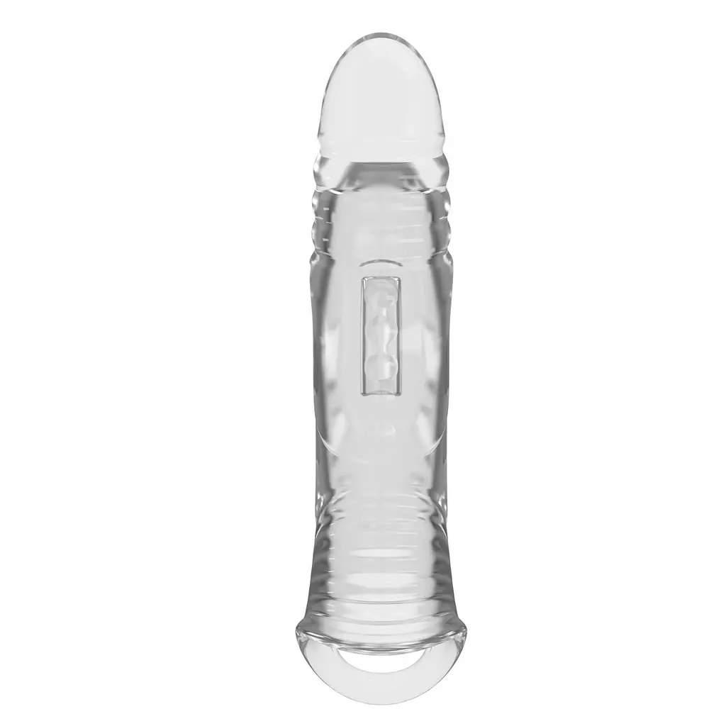 Насадка на пеніс Pretty Love Penis Sleeve 8.7" Extender, 22 см (прозорий) - фото 4