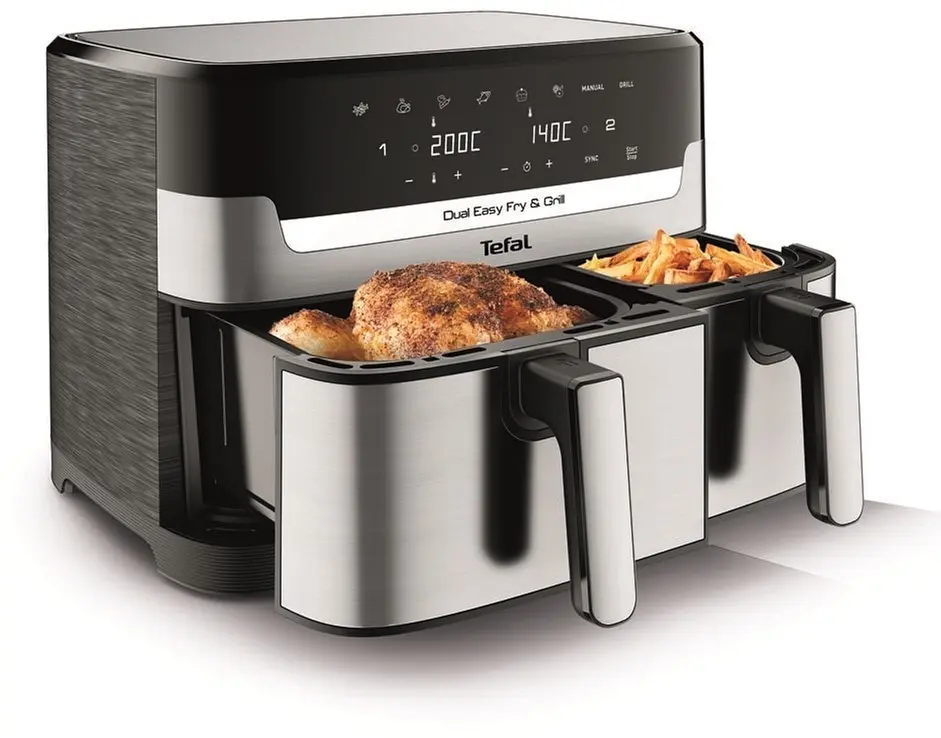 Мультипіч (аерофритюрниця) Tefal Dual Easy Fry&Grill Air Fryer EY905D10 UA - фото 5