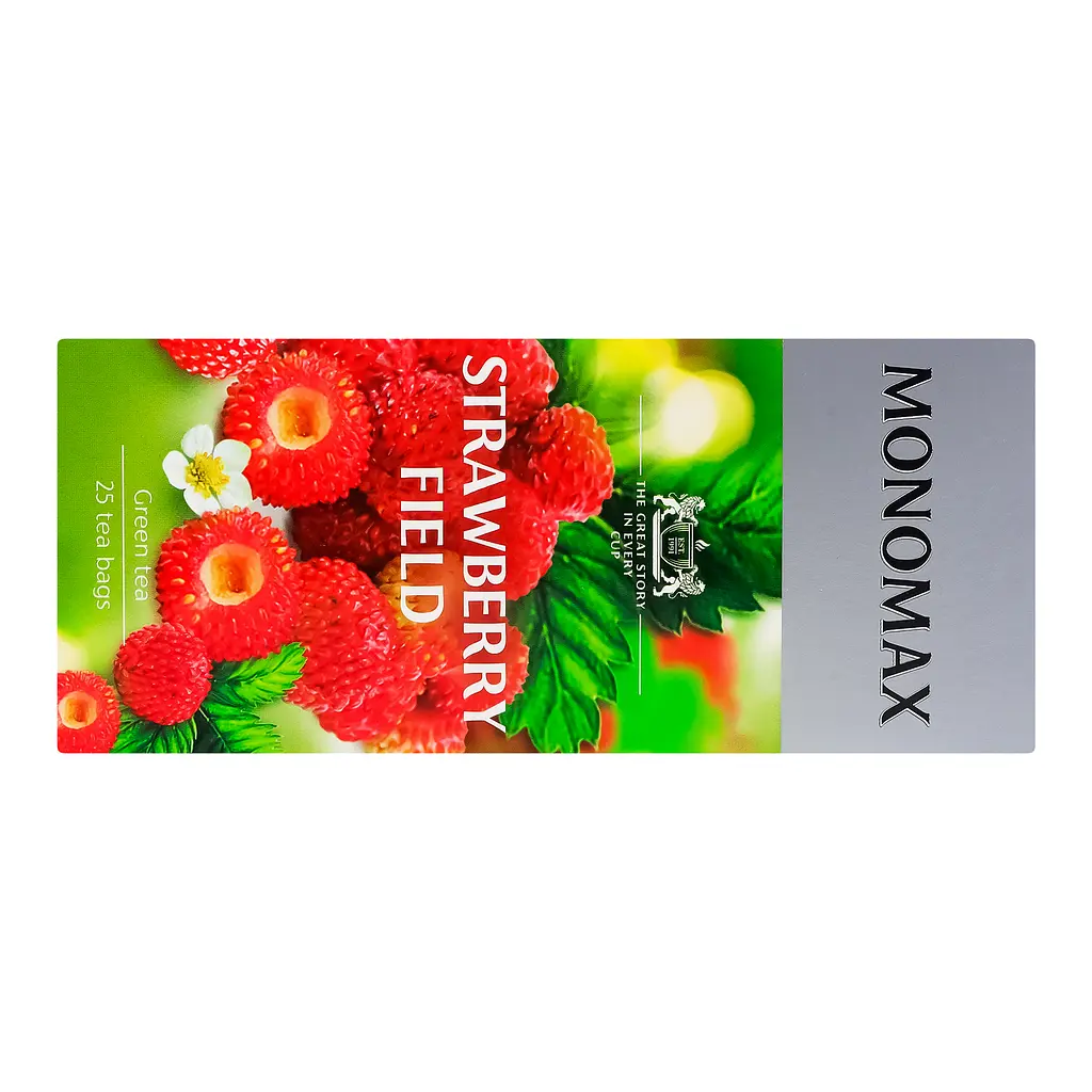 Чай зелений Monomax Strawberry Field в пакетиках 50 г (25 шт. х 1.5 г) - фото 3