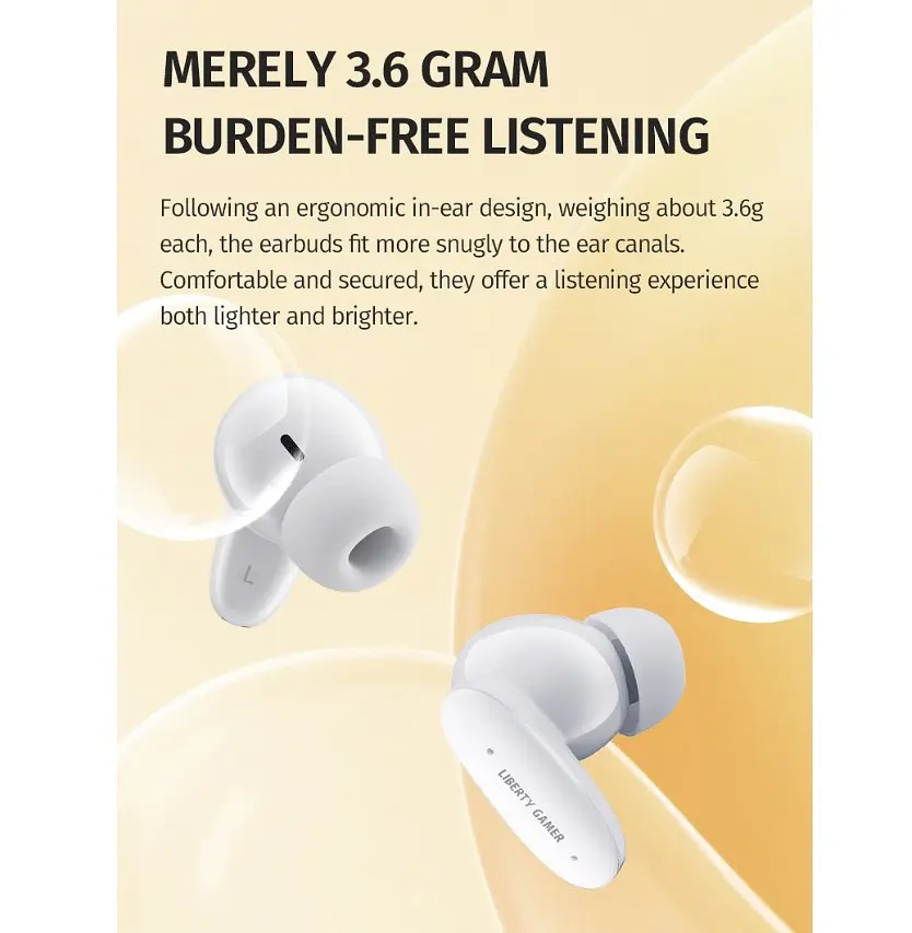 Бездротові навушники Bluetooth Takstar Liberty Gamer LE-100W True Wireless Earbuds - фото 10