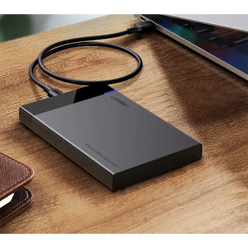 Зовнішня кишеня для 2.5" HDD/SSD Ugreen USB 3.1 US221 Black - фото 4