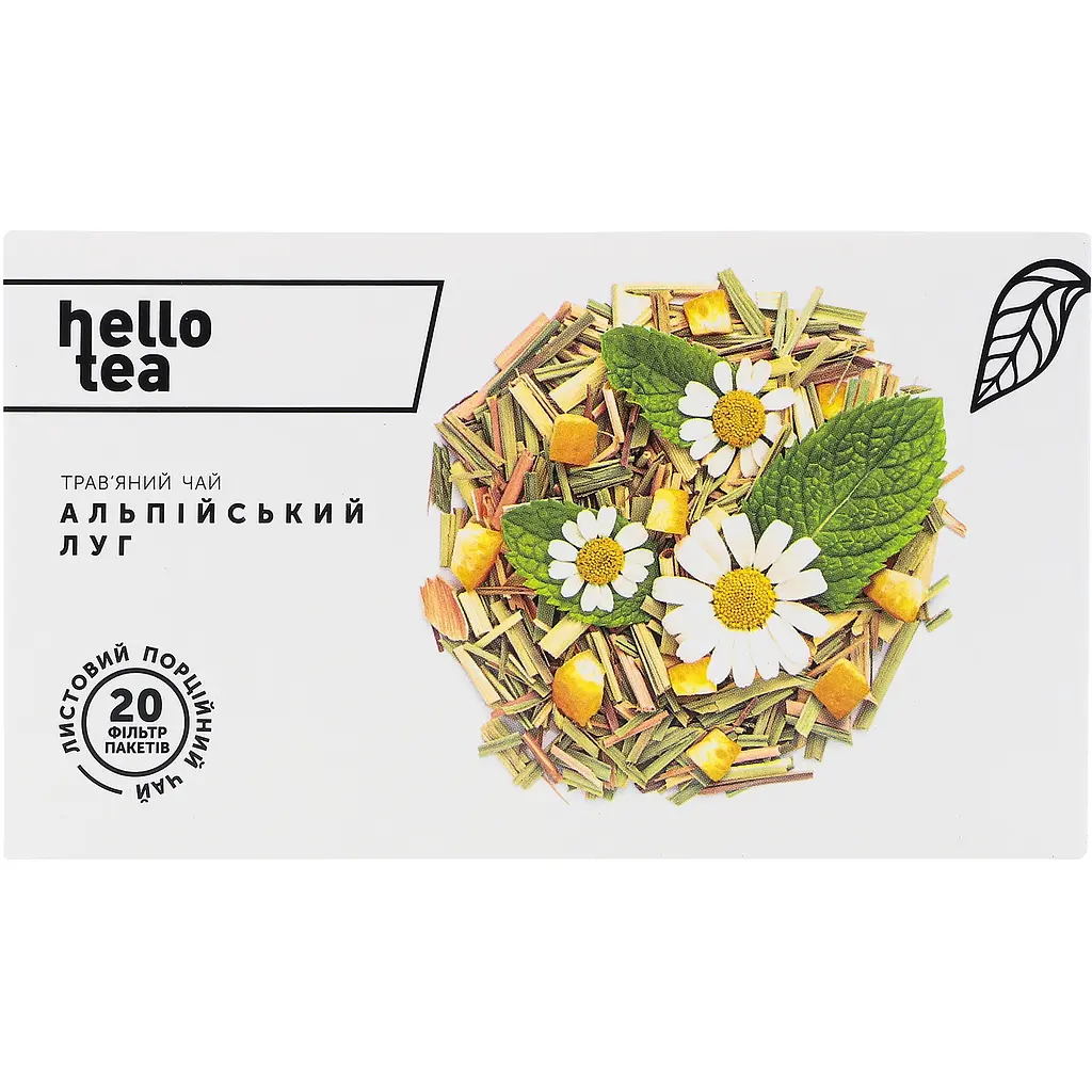 Чай трав'яний Hello Tea Альпійський луг 40 г (20 шт. х 2 г) (930231) - фото 2