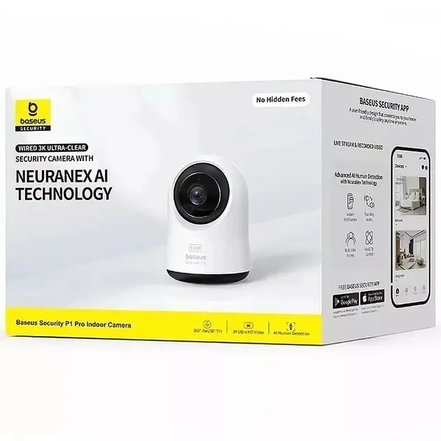 Камера відеонагляду Baseus Security P1 Pro Indoor 3K Camera (S0TV022132) - фото 4