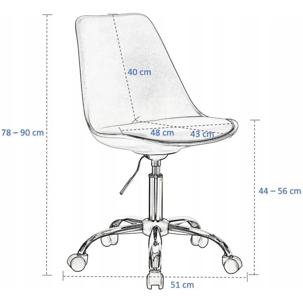 Офісне крісло Jumi Iger біло-чорний - фото 10