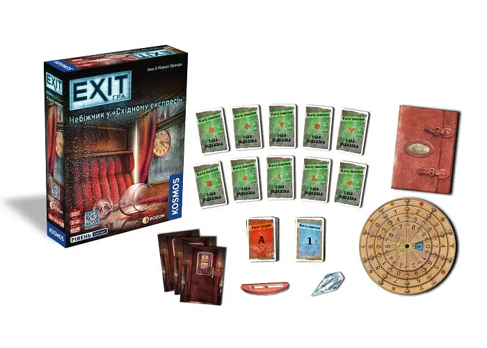 Настільна гра Rozum EXIT: Небіжчик у "Східному експресі" (Dead Man on the Orient Express) (укр.) (R071UA) - фото 6
