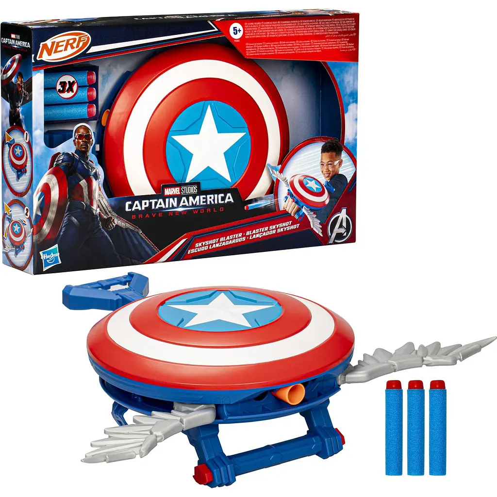 Іграшковий бластер Hasbro Nerf Marvel Captain America: Brave New World Skyshot (F9302) - фото 2