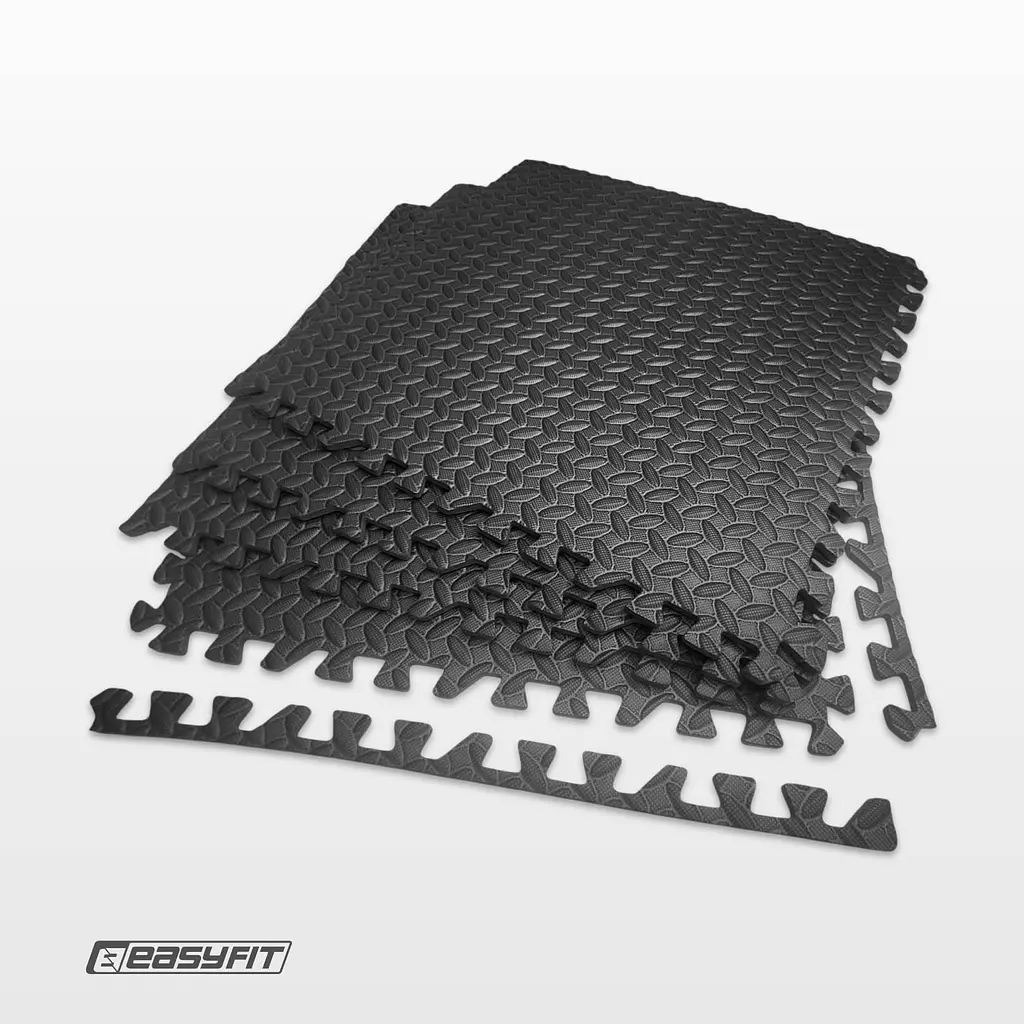 Татамі мат EasyFit SwallowTail 4 шт (60х60х1 см) пазл хвіст ластівки з бортиком - фото 8