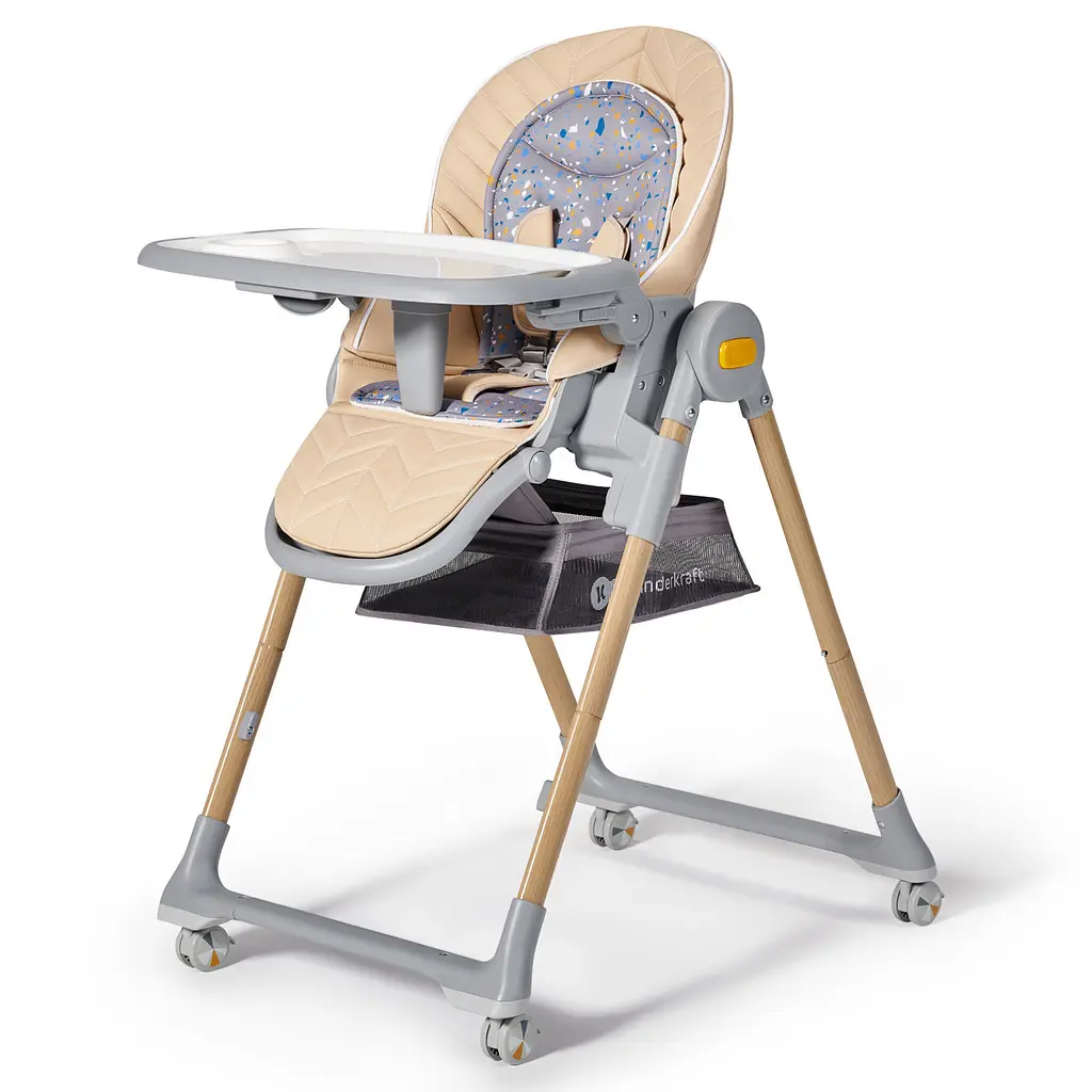 Стульчик для кормления 2в1 KiderKraft LASTREE Wood Beige - фото 2