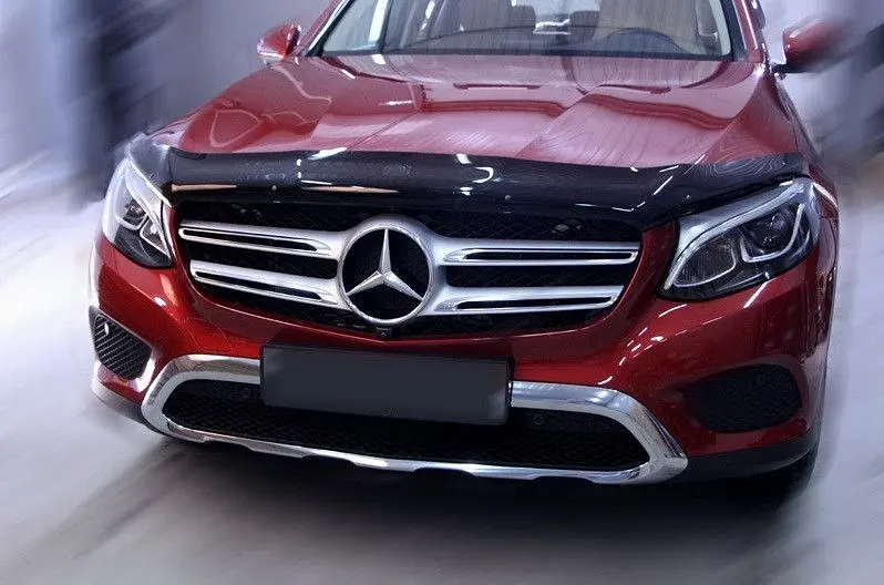 Дефлектор капоту мухобійка Mercedes GLC-class 2015- - фото 2