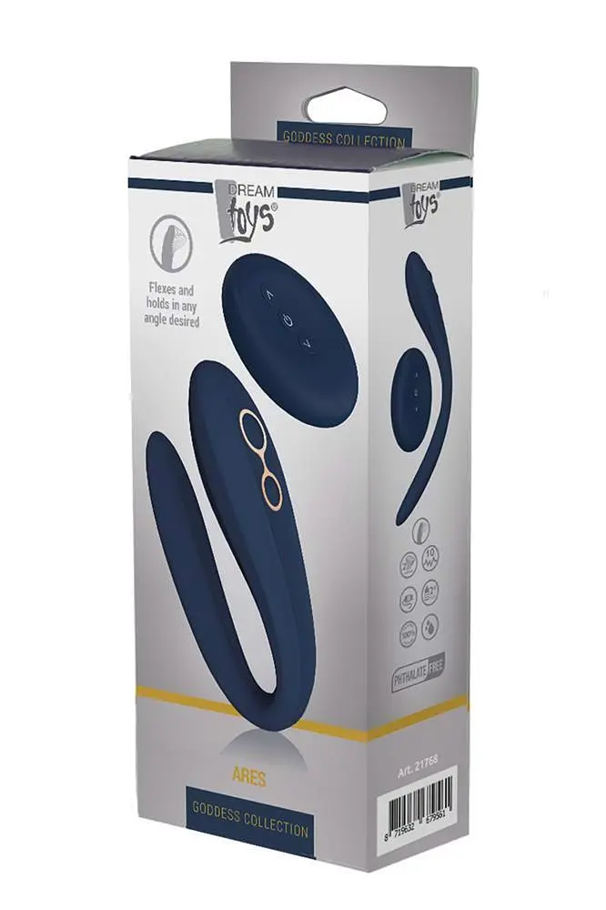 Вібратор Dreamtoys Goddess Collection Ares 20 см синій - фото 9