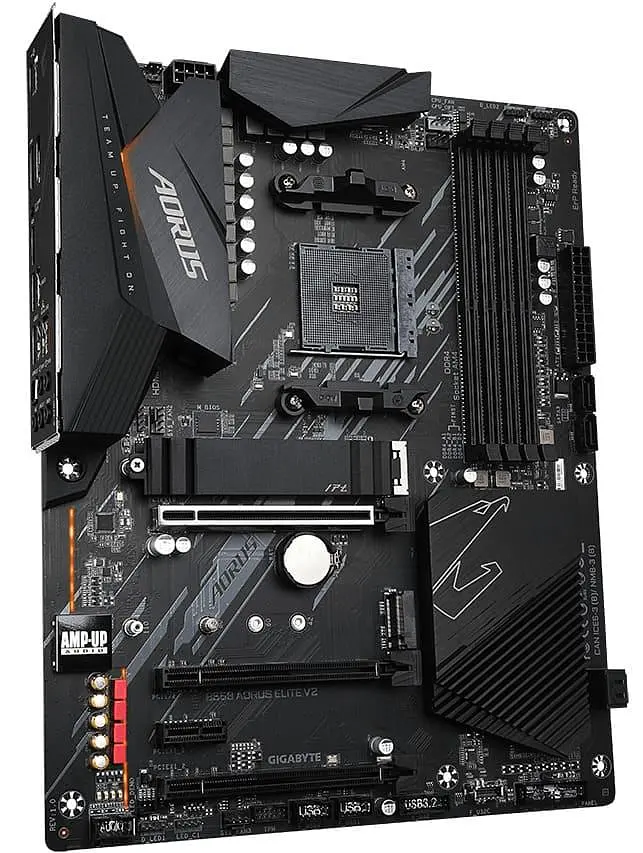 Материнская плата Gigabyte B550 Aorus Elite V2 (B550 AORUS ELITE V2) (Socket AM4, AMD B550, ATX) Б/у - фото 3