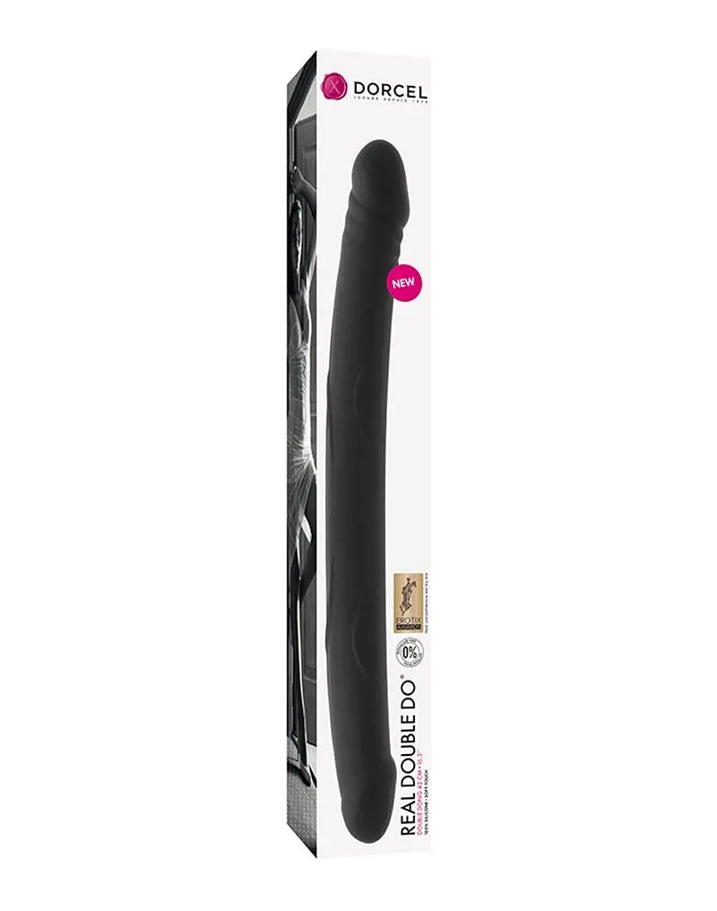 Двухсторонний фаллоимитатор Dorcel Real Double Do 42 см черный - фото 2