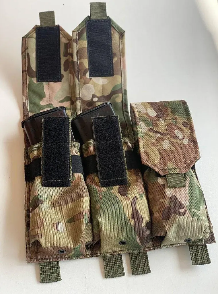 Підсумок потрійний для магазинів АК закритий з MOLLE(Піксель)(Олива)(Мультикам) - фото 3