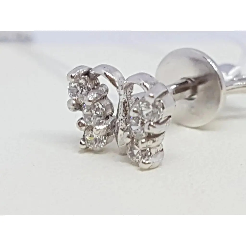 Золотые серьги-пуссеты Империя золота с фианитами. СП100БИ - фото 3