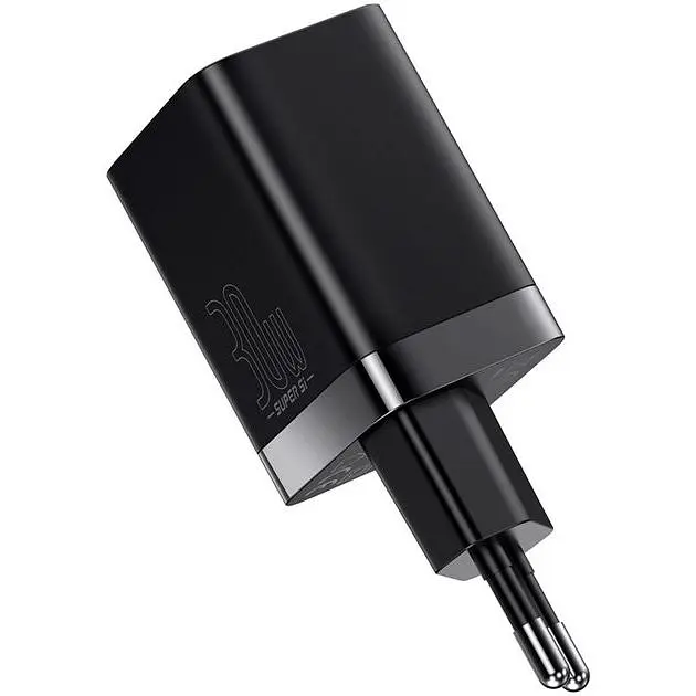Зарядний пристрій Baseus Super Si Pro Quick Charger USB/Type-C 30W Black (CCSUPP-E01) - фото 2