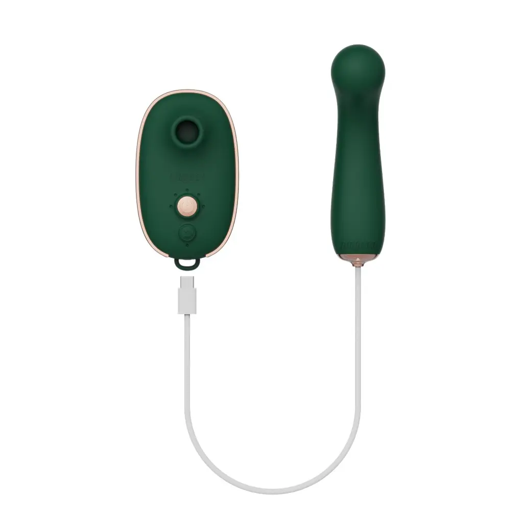 Набір секс-іграшок Qingnan Quartet Set 4 шт. зелений - фото 8