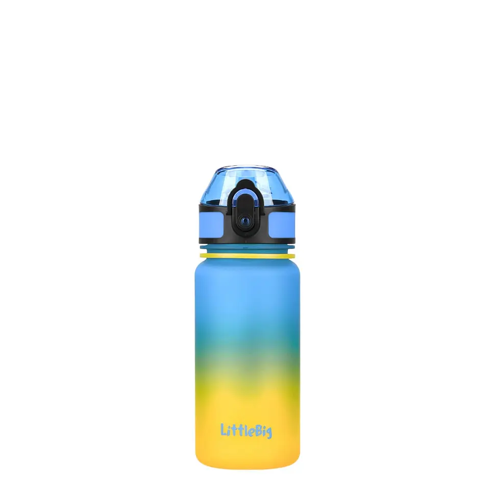 Детская бутылка для воды LittleBig UZSPACE 3020(Yellow-Blue) 350 мл, желто-голубая - фото 2