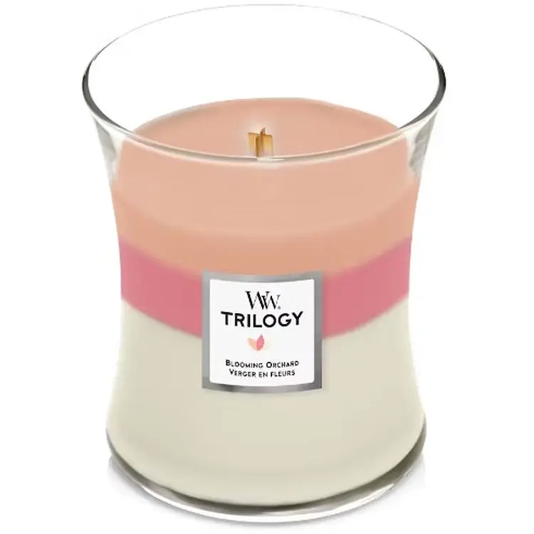 Свічка Woodwick Trilogy Blooming Orchard Medium Квітучий фруктовий сад 275 г (1728626E) - фото 2