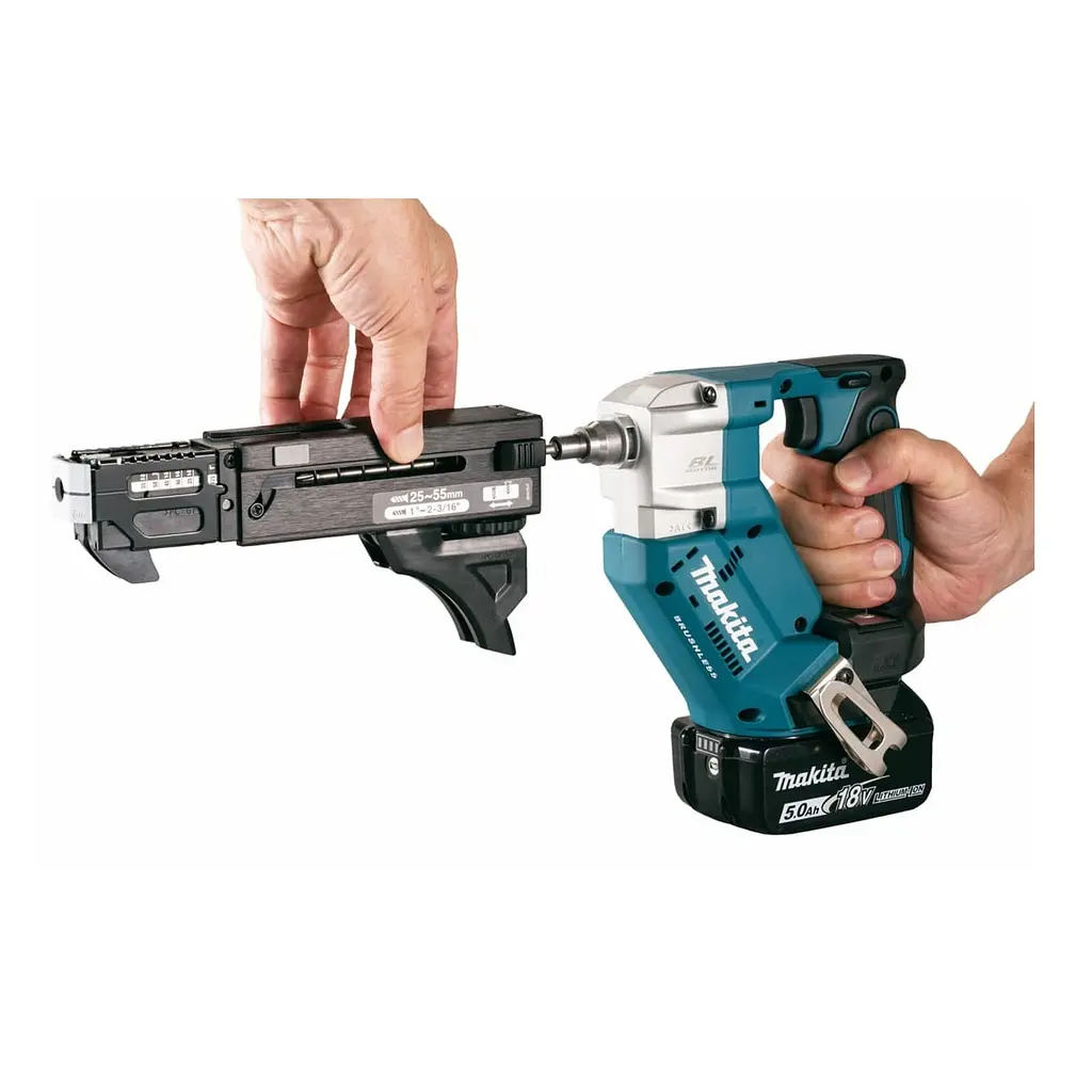Шурупокрут акумуляторний магазинний з автоматичною подачею Makita DFR551Z (40 Нм, 1/4", BL, LXT, без акумуляторів та зарядного пристрою) - фото 3