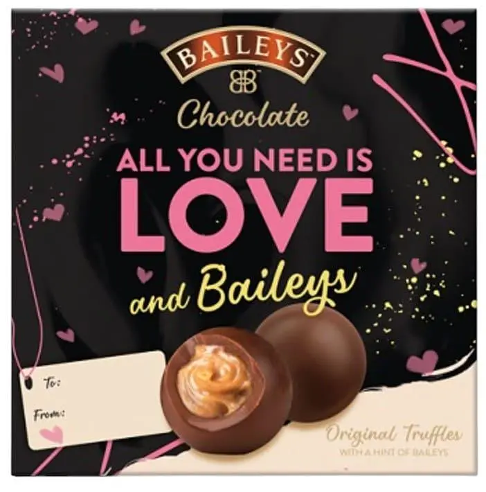 Шоколадні цукерки Baileys All You Need Is Love Chocolate Truffles Box 100г
