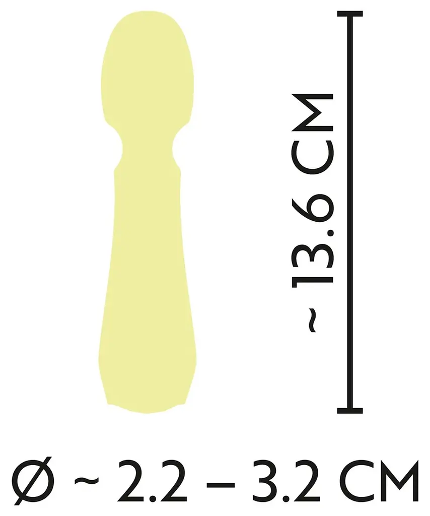 Вибратор Cuties Mini 13.6 см желтый - фото 6