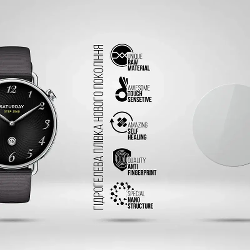 Плівка захисна Armorstandart hydrogel Xiaomi Watch S4 41mm 6 pcs (ARM91533) - фото 2