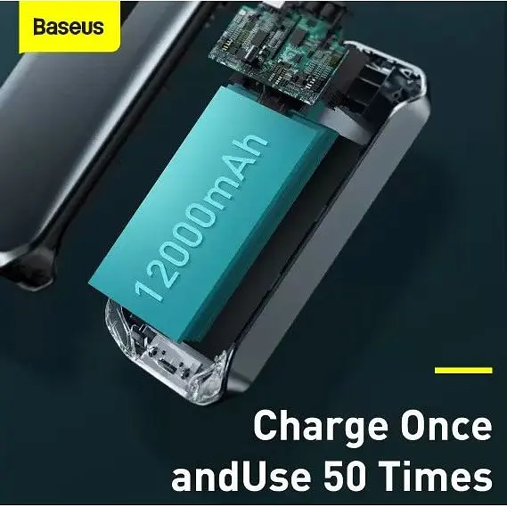 Пускозарядний пристрій Baseus Car Jamp Starter Super Energy Pro 3in1 12V 12000mAh з функцією павербанку - фото 6