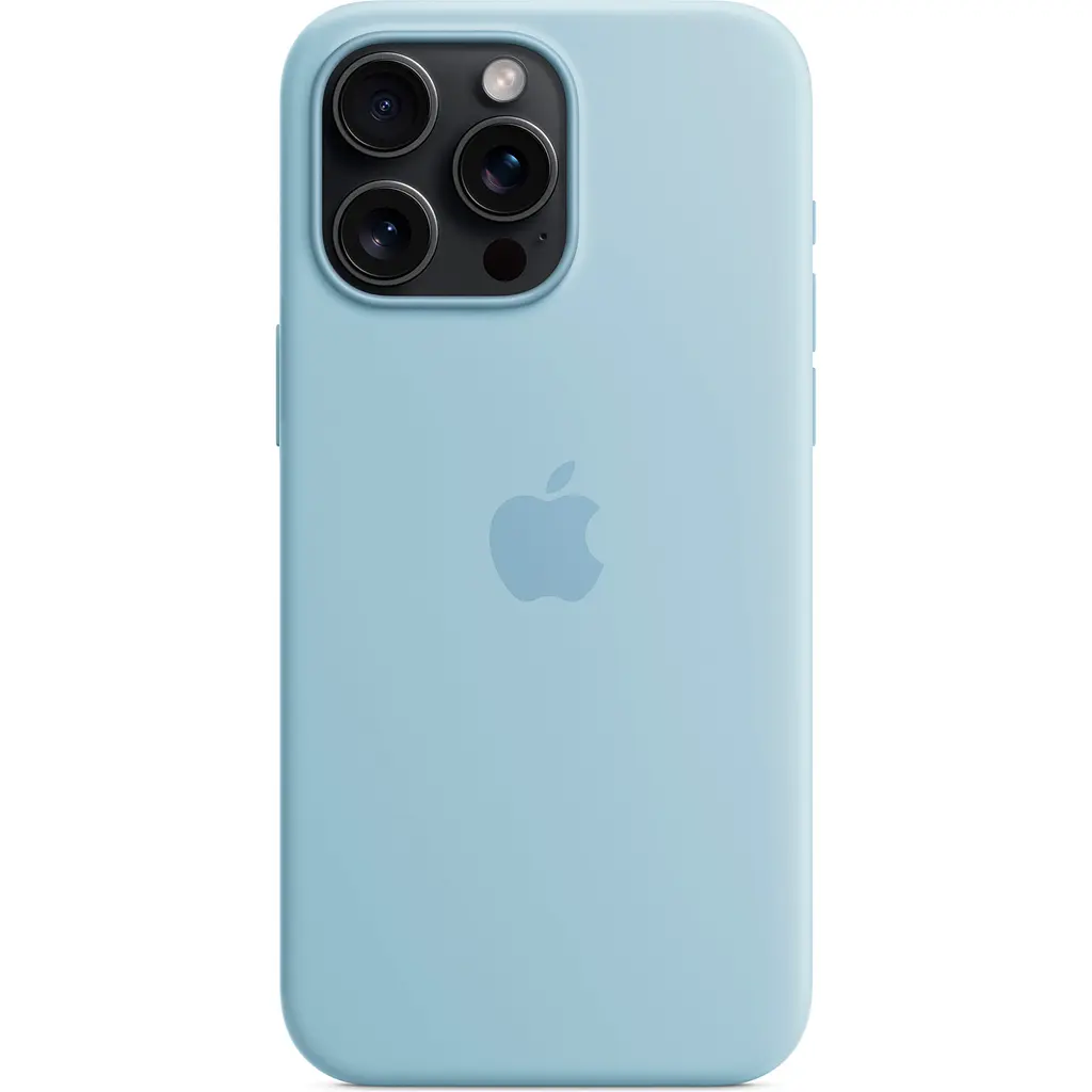 Чохол Silicone Case with MagSafe для Apple iPhone 15 Pro Max Light Blue AAA [105768] - фото 3