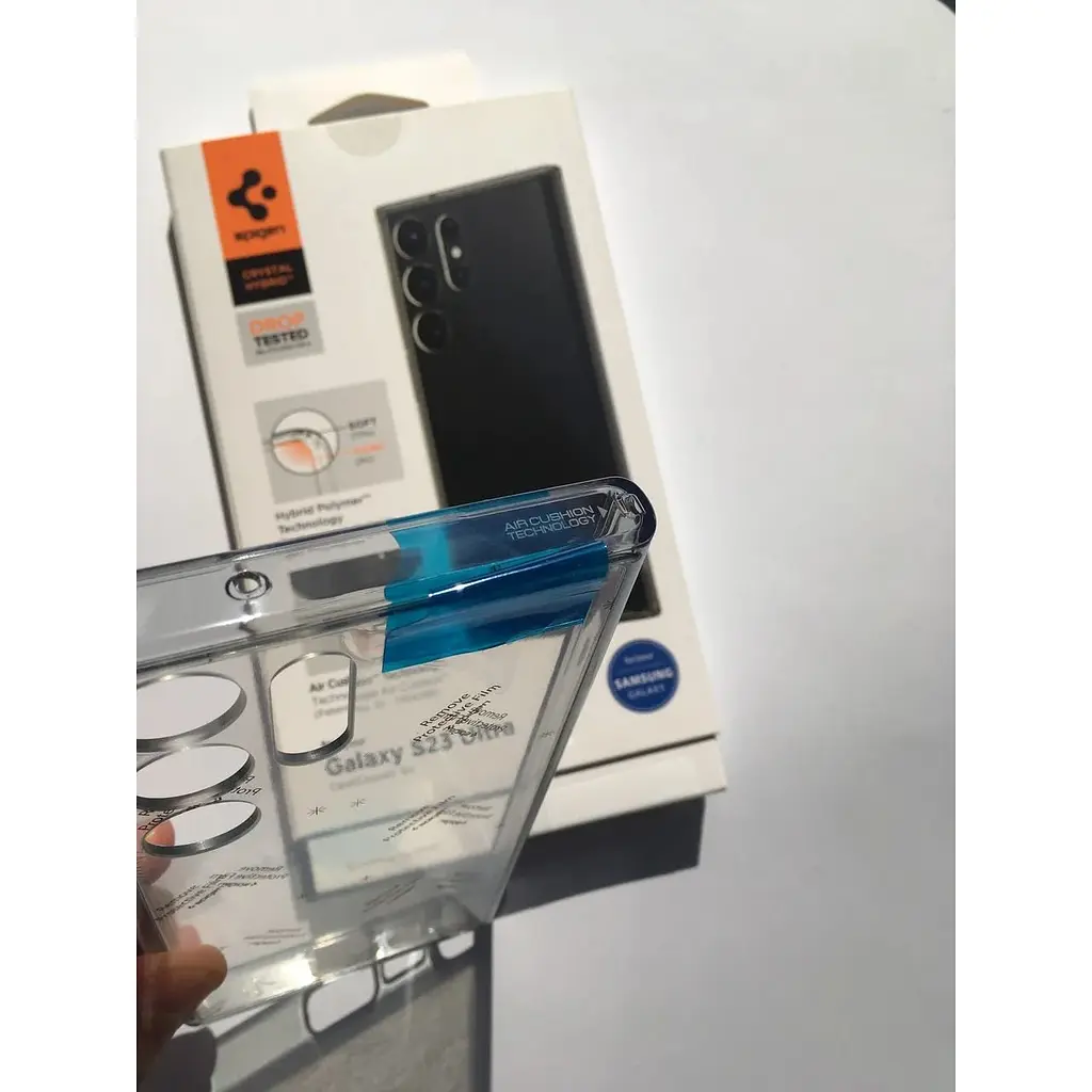 Оригинальный противоударный чехол Spigen Ultra Hybrid для Samsung Galaxy S23 Ultra (6.8") Space Crystal ACS05647 - фото 3