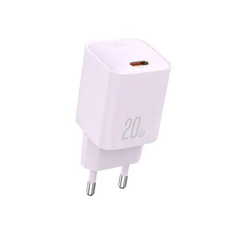 Сітчастий зарядний пристрій XO L146(EU) PD20W Single USB-C Charger Фіолетовий - фото 3