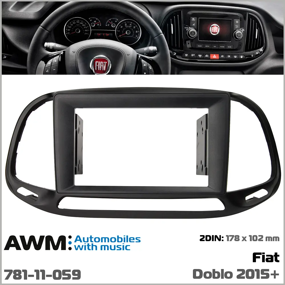Переходная рамка Fiat Doblo AWM 781-11-059 - фото 5