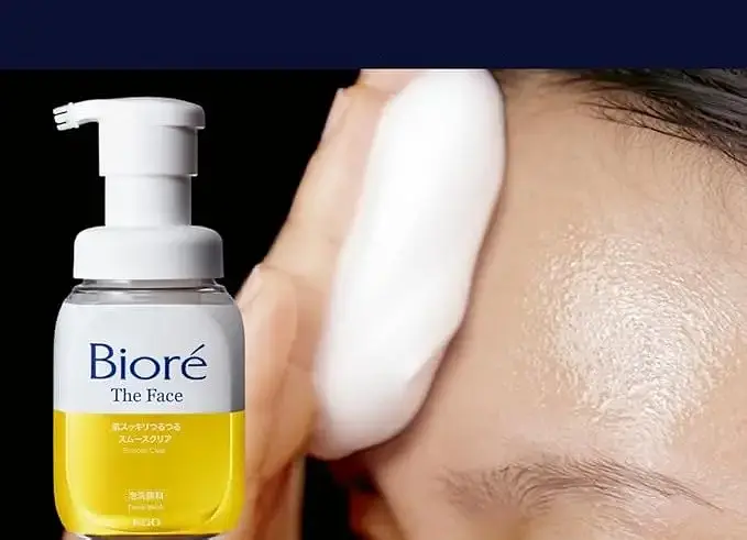 Японська пінка для вмивання Kao Biore The Face Smooth Clear догляд за порами 200 мл  - фото 4