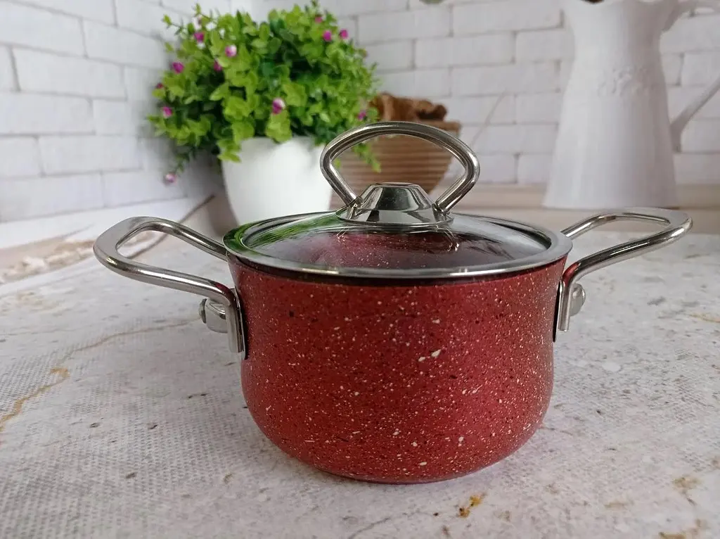 Каструля O.M.S. Collection 3112S-12 см 0.7 л Red