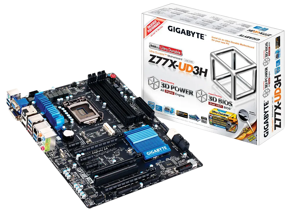 Материнська плата Gigabyte GA-Z77X-UD3H LGA 1155 (GA-Z77X-UD3H) Б/В
