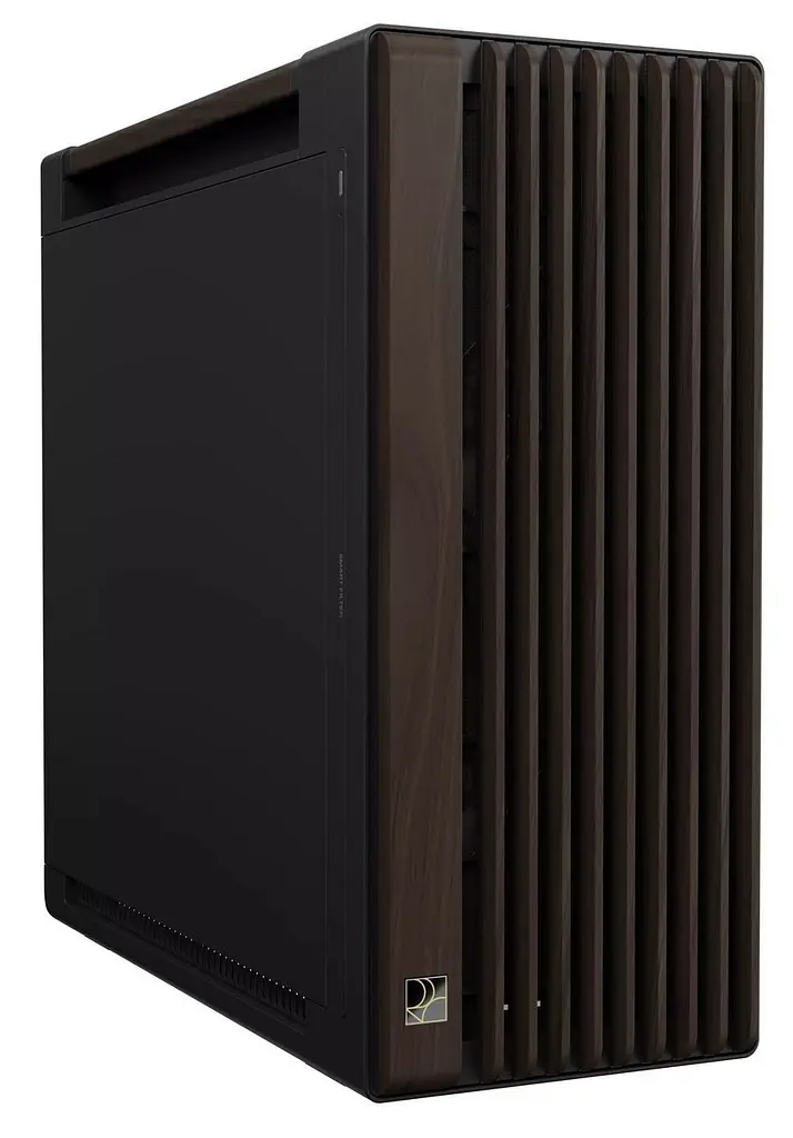 Корпус Asus ProArt PA602 Walnut Wood Edition - Metal Panel без БЖ (90DC00J0-B09040) Modern Black