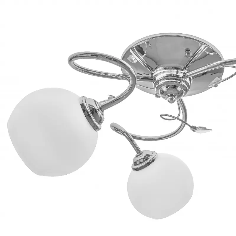 Люстра потолочная Brille в спальню E27 60W CH (LK-592C/3) - фото 3