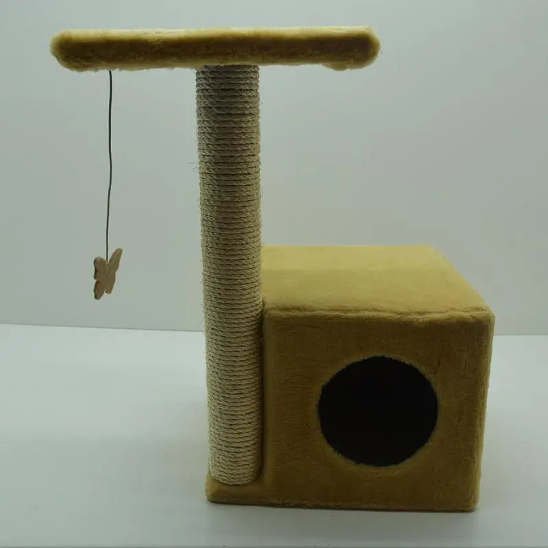 Будиночок Драпак для котів Zoo-hunt Віола 34х34х56 см сезаль бежевий - фото 2